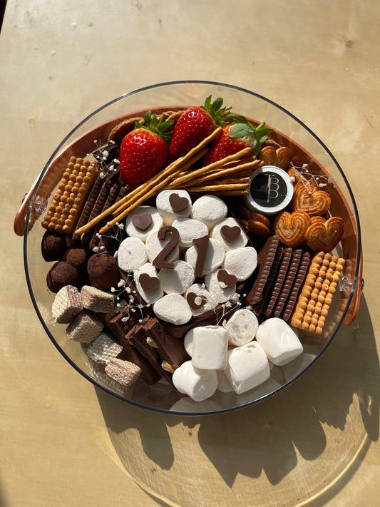 Birthday S'mores Round Board